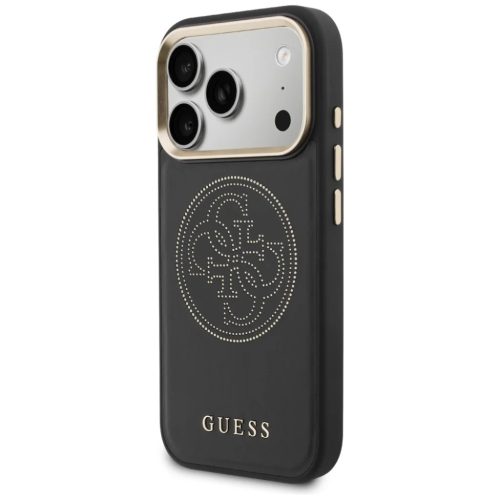 iPhone 17 Pro Max Guess Perforált 4G MagSafe fekete tok