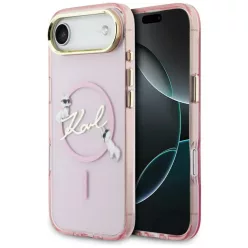   iPhone Air Karl Lagerfeld IML Choupettes Karl Script Logo MagSafe tok rózsaszín