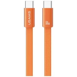 Narancssárga USAMS U96 60W USB-C - USB-C 1.2m kábel