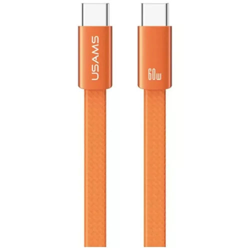 Narancssárga USAMS U96 60W USB-C - USB-C 1.2m kábel