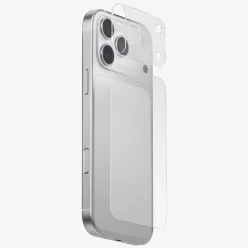   iPhone 17 Pro UNIQ Optix Aeroshield+ kamera modul és hátlap védő üvegfólia átlátszó