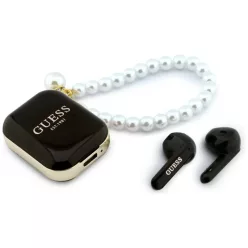 TWS Guess Pearl Strap fekete fülhallgató