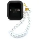 TWS Guess Pearl Strap fekete fülhallgató