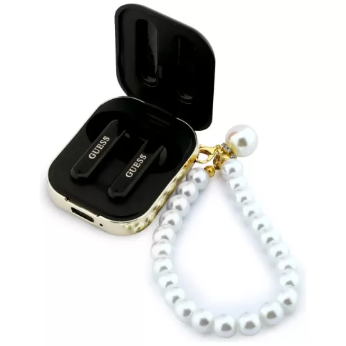 TWS Guess Pearl Strap fekete fülhallgató