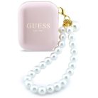 TWS Guess Pearl Strap fülhallgató rózsaszín