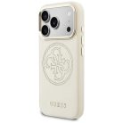 iPhone 17 Pro Max Guess Perforált 4G MagSafe tok bézs
