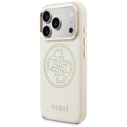 iPhone 17 Pro Max Guess Perforált 4G MagSafe tok bézs
