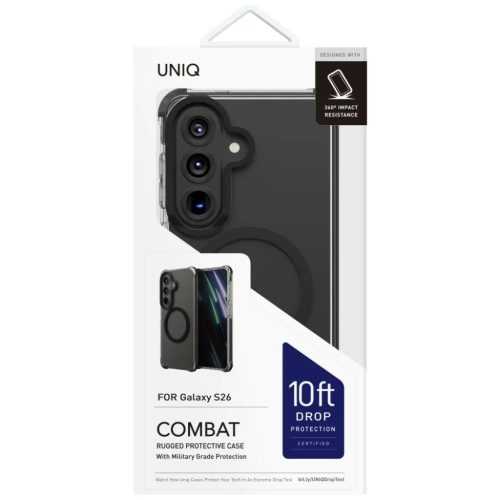 Samsung Galaxy S26 Magclick Charging UNIQ Combat tok fekete