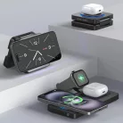 Blavec BQI-04 Qi 15W Magsafe töltőállomás 3in1 UniCharge (BQI04-QIMB) fekete