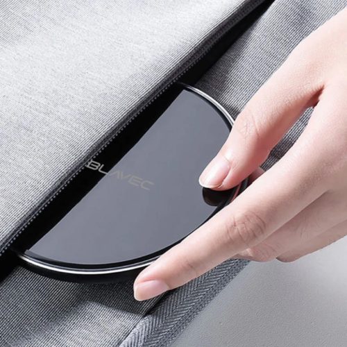 Blavec Indukciós töltő BQI-07 Qi 15W UniCharge (BQI07-QIB) fekete üveg