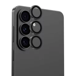   Samsung Galaxy S26/S26 Plus fekete Benks edzett üveg Glass Warrior kameravédő (3 darab lencse) üvegfólia