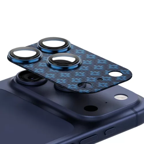 iPhone 17 Pro ArmorGrid Kék Benks edzett üveg Armor Warrior kameravédő (BE69) üvegfólia