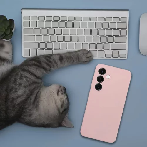 Honor 400 Smart 2mm szilikon tok homokrózsaszín