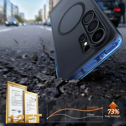Samsung Galaxy S26 Ultra Sötét Lila Torras - Guardian Magnetic Series tok