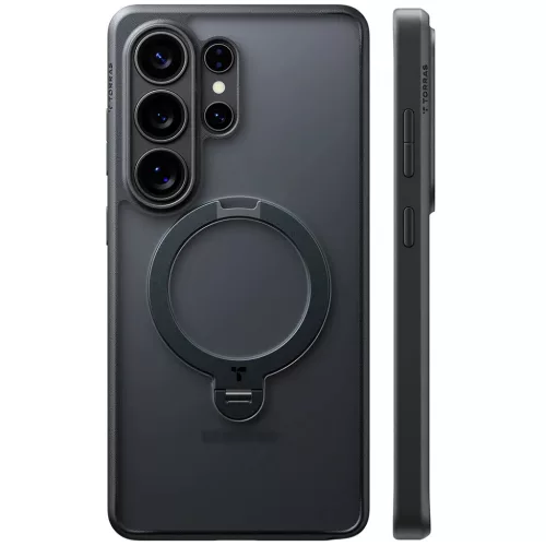 Samsung Galaxy S26 Ultra Torras - Ostand Spin Series tok - Fekete