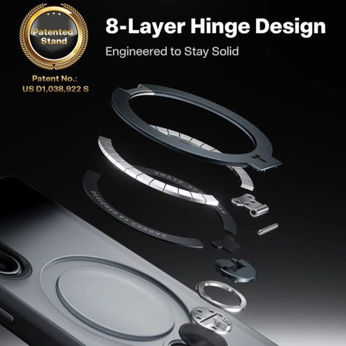 Samsung Galaxy S26 Fekete Torras Ostand Spin sorozat tok