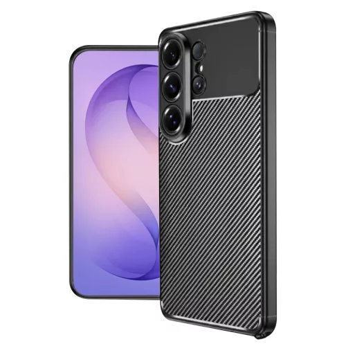 Samsung Galaxy S26 Ultra Fekete Techsuit CarbonFiber tok