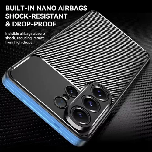 Samsung Galaxy S26 Ultra Fekete Techsuit CarbonFiber tok