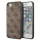 Guess 4G Metal Gold Logo tok iPhone SE 2022 / 2020 / 7 / 8 - Barna