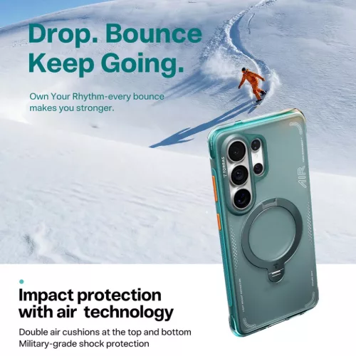 Samsung Galaxy S26 Ultra Glacier Green Torras Ostand Spin Air Series tok