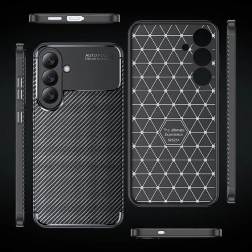 Samsung Galaxy S26 Fekete Techsuit CarbonFiber tok