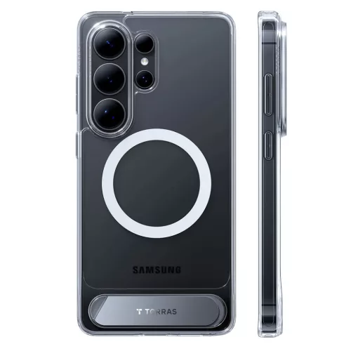 Samsung Galaxy S26 Ultra Átlátszó Torras Pstand tok