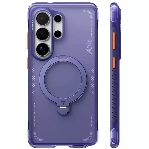Samsung Galaxy S26 Ultra Torras Ostand Spin Air Series tok - Sötét lila