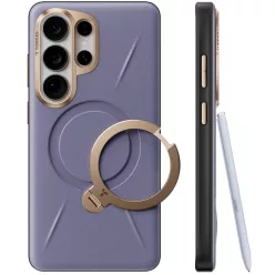   Samsung Galaxy S26 Ultra Sötét lila Torras - QPRO Leather Series tok