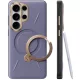 Samsung Galaxy S26 Ultra Sötét lila Torras - QPRO Leather Series tok