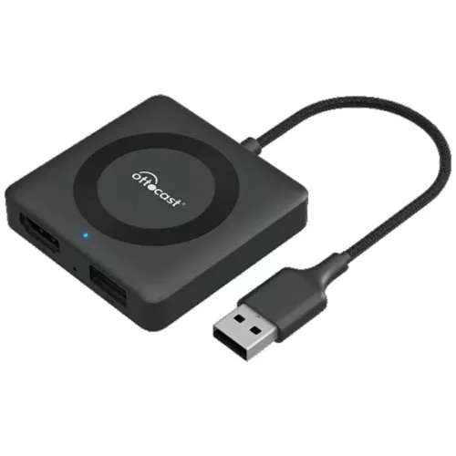 Ottocast CA361-C4 vezeték nélküli CarPlay és Android Auto adapter HDMI porttal