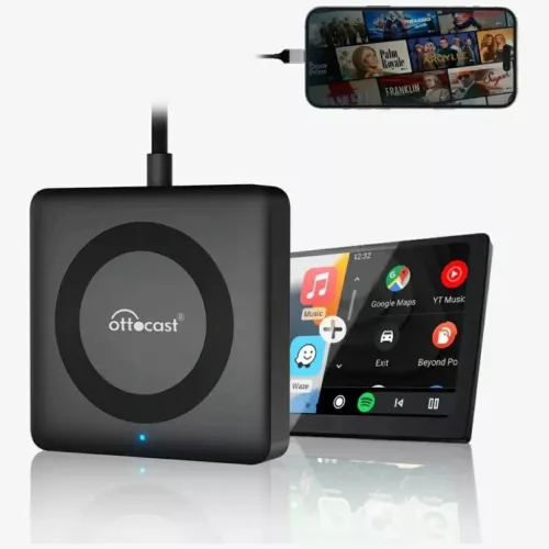 Ottocast CA361-C4 vezeték nélküli CarPlay és Android Auto adapter HDMI porttal