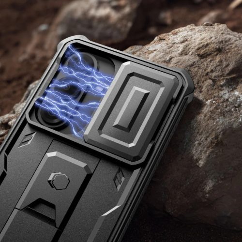 Samsung Galaxy S26 Fekete Tech-Protect Kevlar Cam+ 2-készlet tok