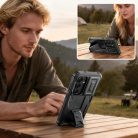 Samsung Galaxy S26 Fekete Tech-Protect Kevlar Cam+ 2-készlet tok