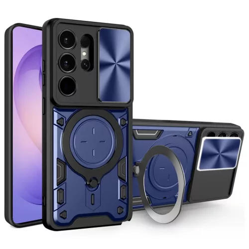 Samsung Galaxy S26 Ultra Kék Techsuit CamGuard Pro tok