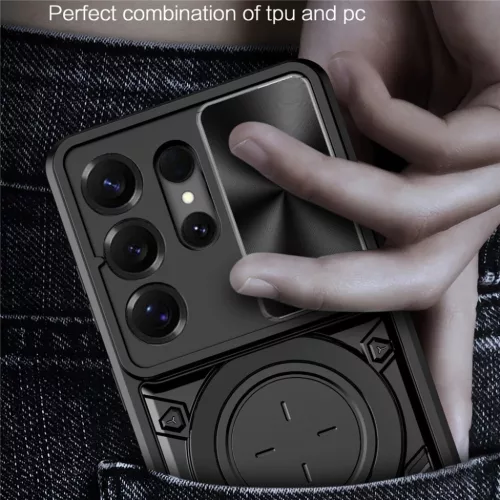 Samsung Galaxy S26 Ultra Kék Techsuit CamGuard Pro tok