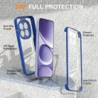 Samsung Galaxy S26 Ultra Kék Techsuit - ColorVerse 360 sorozat + Kijelzővédő tok