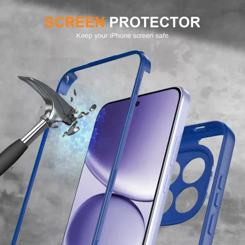 Samsung Galaxy S26 Ultra Kék Techsuit - ColorVerse 360 sorozat + Kijelzővédő tok