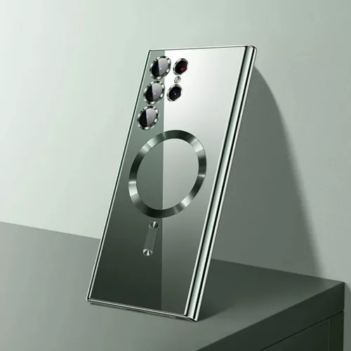 Samsung Galaxy S26 Ultra Fekete Techsuit Luxus Kristály MagSafe tok