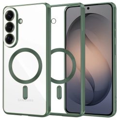   Samsung Galaxy S26 Mélyzöld Techsuit - Luxury Crystal MagSafe tok