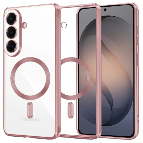 Samsung Galaxy S26 Pink Techsuit - Luxury Crystal MagSafe tok