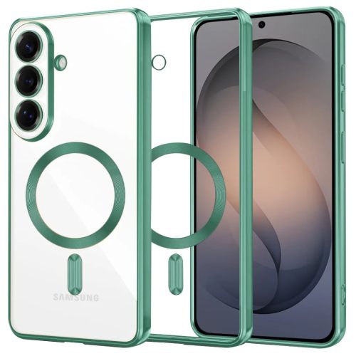 Samsung Galaxy S26 Light Green Techsuit - Luxury Crystal MagSafe tok