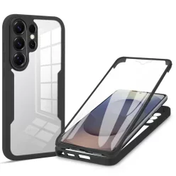   Samsung Galaxy S26 Ultra Fekete Techsuit ColorVerse 360 Sorozat + Kijelzővédő tok