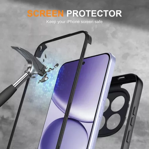 Samsung Galaxy S26 Ultra Fekete Techsuit ColorVerse 360 Sorozat + Kijelzővédő tok