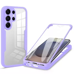   Samsung Galaxy S26 Ultra Lila Techsuit - ColorVerse 360 sorozat + kijelzővédő tok