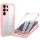 Samsung Galaxy S26 Ultra Pink Techsuit ColorVerse 360 Sorozat + Kijelzővédő tok