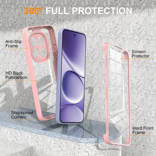 Samsung Galaxy S26 Ultra Pink Techsuit ColorVerse 360 Sorozat + Kijelzővédő tok