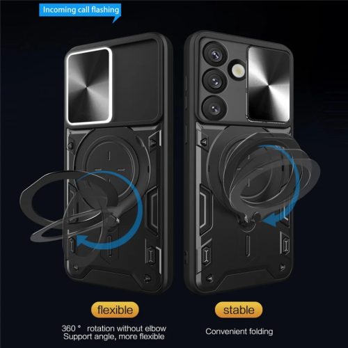 Samsung Galaxy S26 Fekete Techsuit CamGuard Pro tok