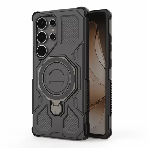 Samsung Galaxy S26 Ultra Fekete Techsuit Carbon Shield PRO tok