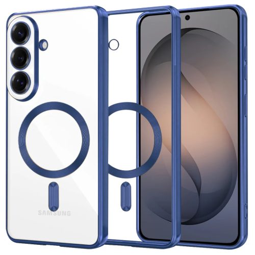 Samsung Galaxy S26 Mélykék Techsuit - Luxury Crystal MagSafe tok