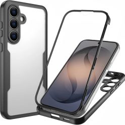   Samsung Galaxy S26 Fekete Techsuit - ColorVerse 360 sorozat + kijelzővédő tok